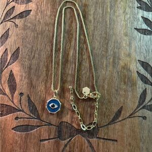 ⭐️ Origami Owl Gold Necklace with Blue Eye Pendant ⭐️